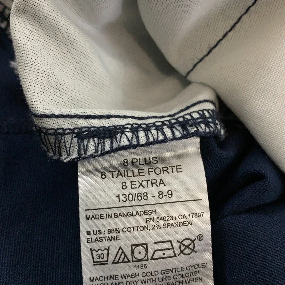 Old Navy Girls Size 8 Plus Blue Stretch School Uniform Skinny Pants NWT